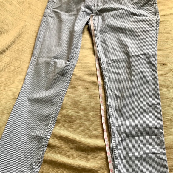 Too Superlow Levi’s 524 Jeans grey-white pinstripe cotton 4/6 - Picture 6 of 8
